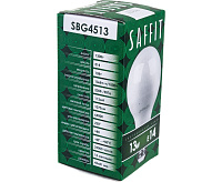 Лампа светодиодная 13W 6400K E14 230V SBG4513 шар (SAFFIT)