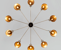 Люстра 316/10 латунь черный