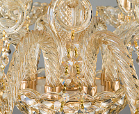 Люстра металл 10097/8 золото/тонированный хрусталь