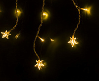 Гирлянда бытовая электрическая бахрома/теплый белый 100-002