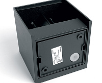 Настенный светодиодный светильник 2*3W 450Lm 3000K черный IP54 DH012