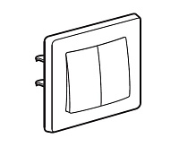 Cariva Выключатель 2-кл бел 773658