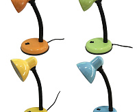 Светильник настольный 1xE27 MIX (оранж/зел/желт/гол) 25051 7