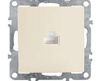 Эрна Розетка компьютерная RJ45 слоновая кость PST00-9107-02