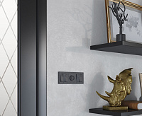 Веркель Рамка на 3 поста (черный) Hammer  W0032408