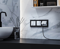 Веркель Рамка на 3 поста (черный) Hammer&nbsp;&nbsp;W0032408