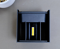 Настенный светодиодный светильник 2*3W 450Lm 3000K черный IP54 DH012