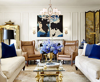 Люстра металл 60091/5 перламутровое золото