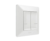 Netatmo Valena LIFE Бел Выключатель 2-клавишный беспроводной 752187