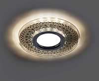 Светильник с подсветкой GU5.3 MR16 CD981 прозрачный, серебро сн/пр