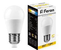 Лампа светодиодная 13W E27 2700K LB-950&nbsp;&nbsp;G-45 шар (Feron)