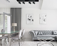 Светильник настенно-потолочный под лампу 2*GU10 белый ML232