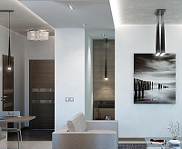 Подвесной светильник 807012 PUNTO ХРОМ/КРАСНЫЙ сн/пр