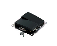 Катрин Переключатель 2-кл черный GLS10-7107-05