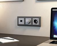 Веркель Рамка на 3 поста (графит матовый) W0031864