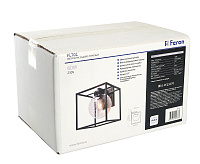 Светильник садово-парковый  60W 230V E27 IP44 черный, на стену вниз PL701