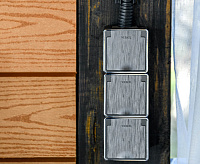 Веркель Розетка влагозащ. с зазем. с защит. крышкой и шторками Gallant (графит рифленый) W5071204 сн/пр