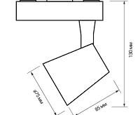 Светильник трековый PTR 0315 15W 4000K BL (черный) IP40 Jazzway