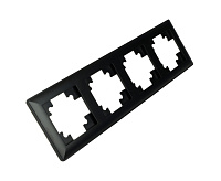 Катрин Рамка 4-ая пластик черный PFR00-7004-05