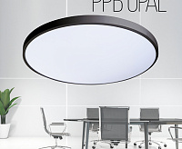 Накладной светильник PPB OPAL 48W 4000K BL IP20 черный JAZZway