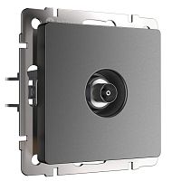 Веркель Розетка ТВ оконченная (графит матовый) W1183064
