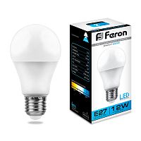 Лампа светодиодная 12W E27 6400K LB-93 шар (Feron)