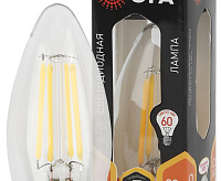 Лампа светодиодная FILAMENT&nbsp;&nbsp;7W E27 2700K свеча, Эра