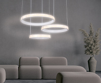 Cветильник светодиодный подвесной FA6161 WH 99W белый (ПДУ Радио 2,4)