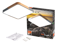 Накладной светильник PPB Scandic-S 24w 4000K GR/W IP20 с деревянной планкой