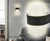 Архитектурный светодиодный светильник VALO 9W R-4000K-100x110x133-BLACK/CLEAR-220-IP20