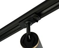 Светильник трековый&nbsp;&nbsp;под лампу GU10&nbsp;&nbsp;черный/золото AL174