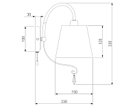 Бра 70096/1 хром