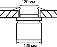 214827 Светильник FORTE INCA 26W 4000К ЧЕРНЫЙ