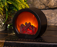 Светодиодный светильник "Миникамин" с эффектом пламени TL-956W, белый сн/пр