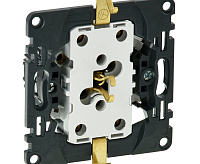 Valena ALLURE Розетка 2-ная с/з c лиц панелью сл кость 753826 сн/пр