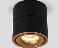 Светильник светодиодный 15W 4200K черный/матовое золото DLR031
