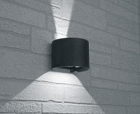 Настенный светодиодный светильник 2x3W 450Lm 4000K черный IP54 DH013