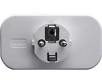 Сетевой разветвитель 2 местный  с/з  ADP16-22-20 белый