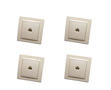 Эрна Розетка компьютерная RJ45 в сборе слоновая кость PST00-9007-02