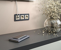 Веркель Розетка ТВ+Ethernet RJ-45 cat. (слоновая кость) W1181303