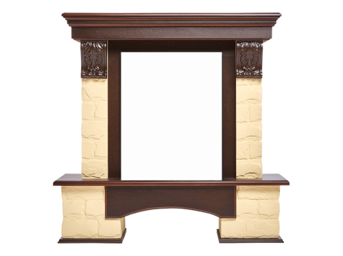 Портал Forte Wood Classic камень коричневый , шпон темный дуб