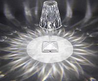 Настольная лампа CRYSTAL 3W R-ON/OFF-115x255-CLEAR/WHITE-DC5V/1A-IP20