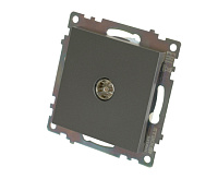 Катрин Розетка TV 1-ая графит GLS00-7108-06