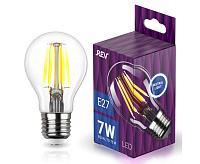 Лампа светодиодная filament груша А60, 7 Вт, Е27, 4000К, DEKO Premium 32354 9 сн/пр