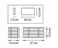 Бра AMERIGO 746618 УМБРА прозрачный