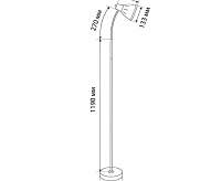 Светильник напольный (торшер) MT2018 Е27, черный