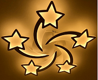 Люстра светодиодная "ROOM" star 100W 5S-APP-695x70-WHITE/WHITE-220-IP20