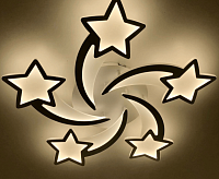 Люстра светодиодная "ROOM" star 100W 5S-APP-695x70-WHITE/WHITE-220-IP20