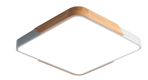 Накладной светильник PPB Scandic-S 36w 4000K WH/W IP20 с деревянной планкой