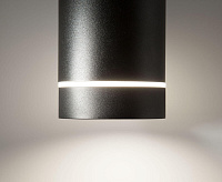 Накладной светодиодный светильник DLR021 9W 4200К черный матовый IP20